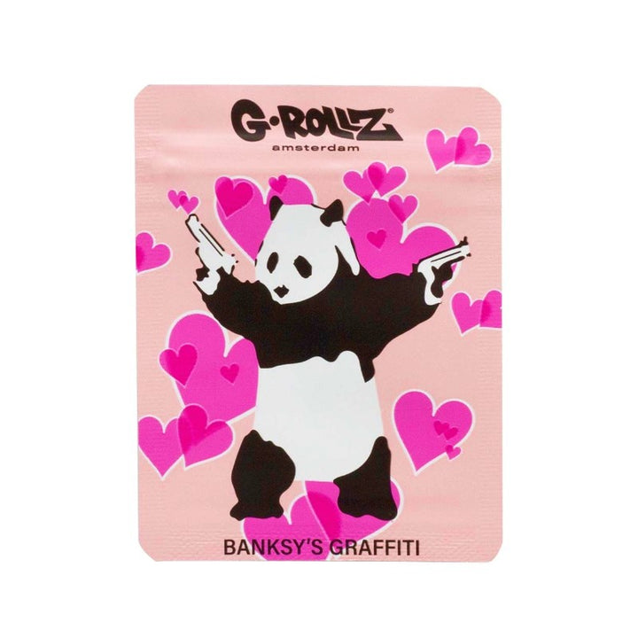 G-Rollz Banksy Bag Panda Gunnin – Aufbewahrungsbeutel, 6.5 x 8.5 cm