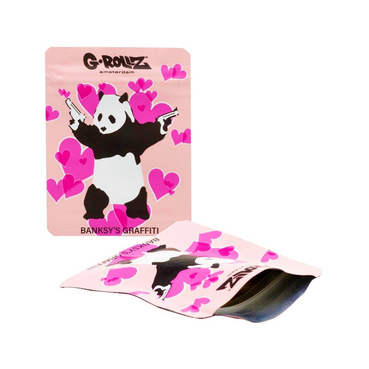 G-Rollz Banksy Bag Panda Gunnin – Aufbewahrungsbeutel, 6.5 x 8.5 cm