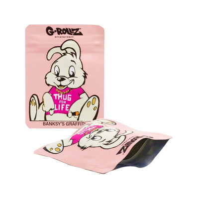 G-Rollz Banksy Bag Thug for Life Pink – Aufbewahrungsbeutel, 6.5 x 8.5 cm