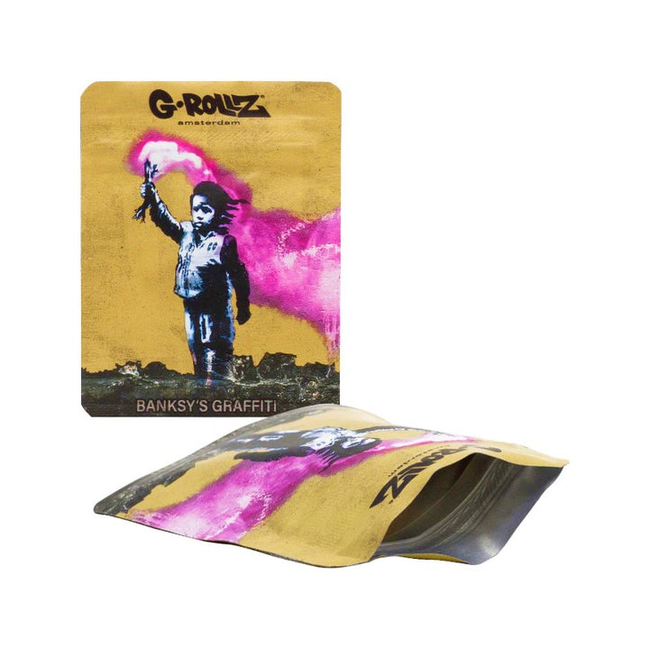 G-Rollz Banksy Bag Torch Boy – Aufbewahrungsbeutel, 6.5 x 8.5 cm