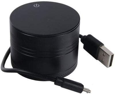 Alu Grinder "USB" 3-teilig 50mm mit Anzünder