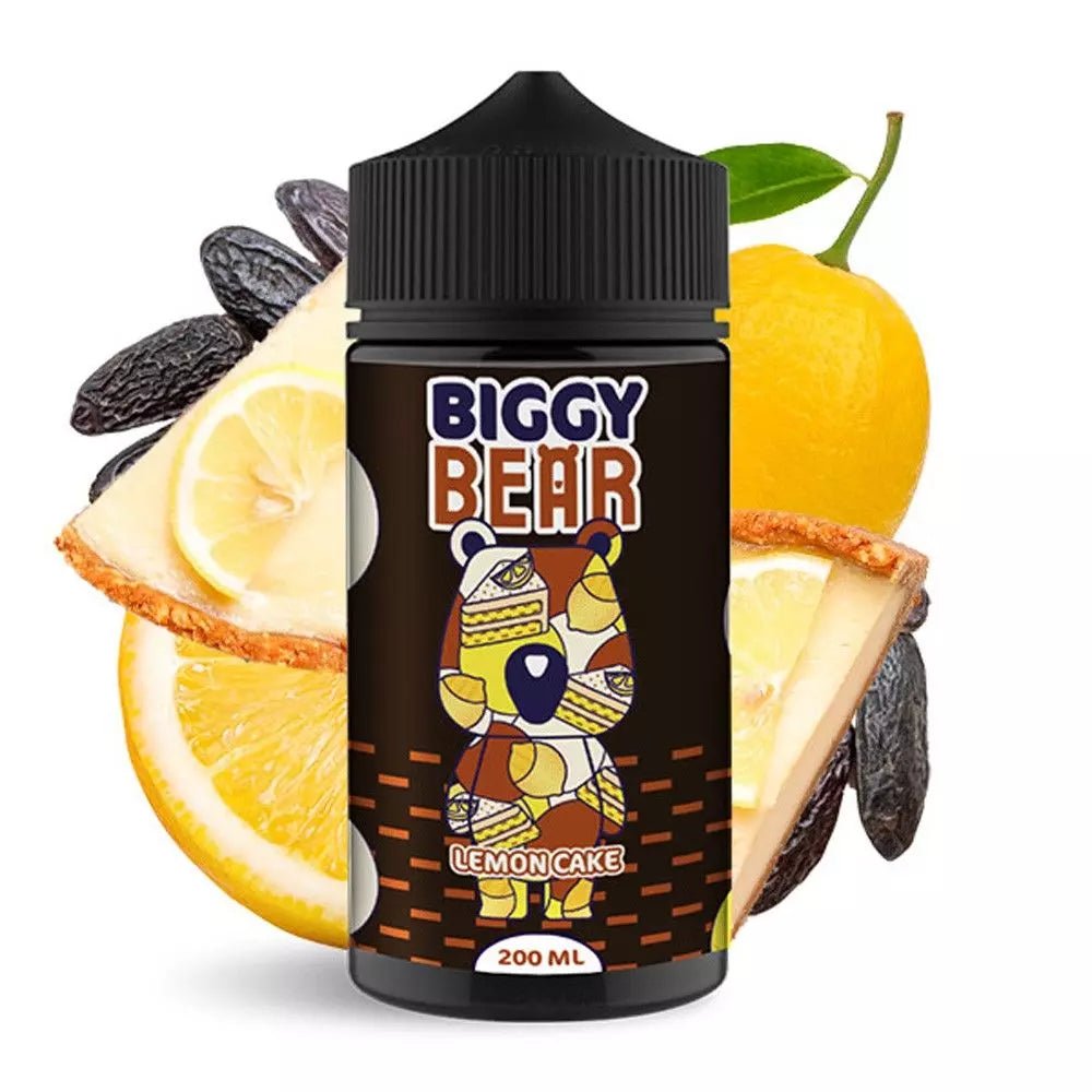 Biggy Bear - 200ml Liquid - Lemon Cake (ohne Nikotin) kaufen bei rauchwerk.ch