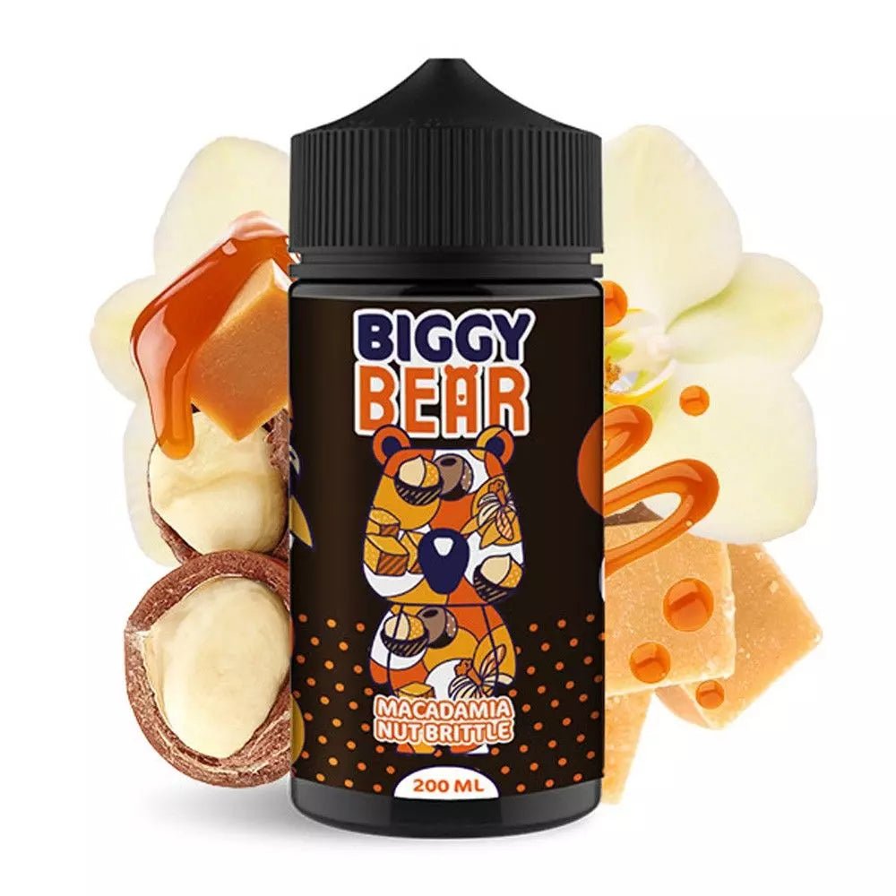 Biggy Bear - 200ml Liquid - Macadamia Nut Brittle (ohne Nikotin) kaufen bei rauchwerk.ch