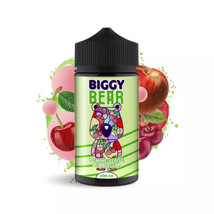 Biggy Bear Pomme Cerise Bubble Gum Liquid 200ml ohne Nikotin