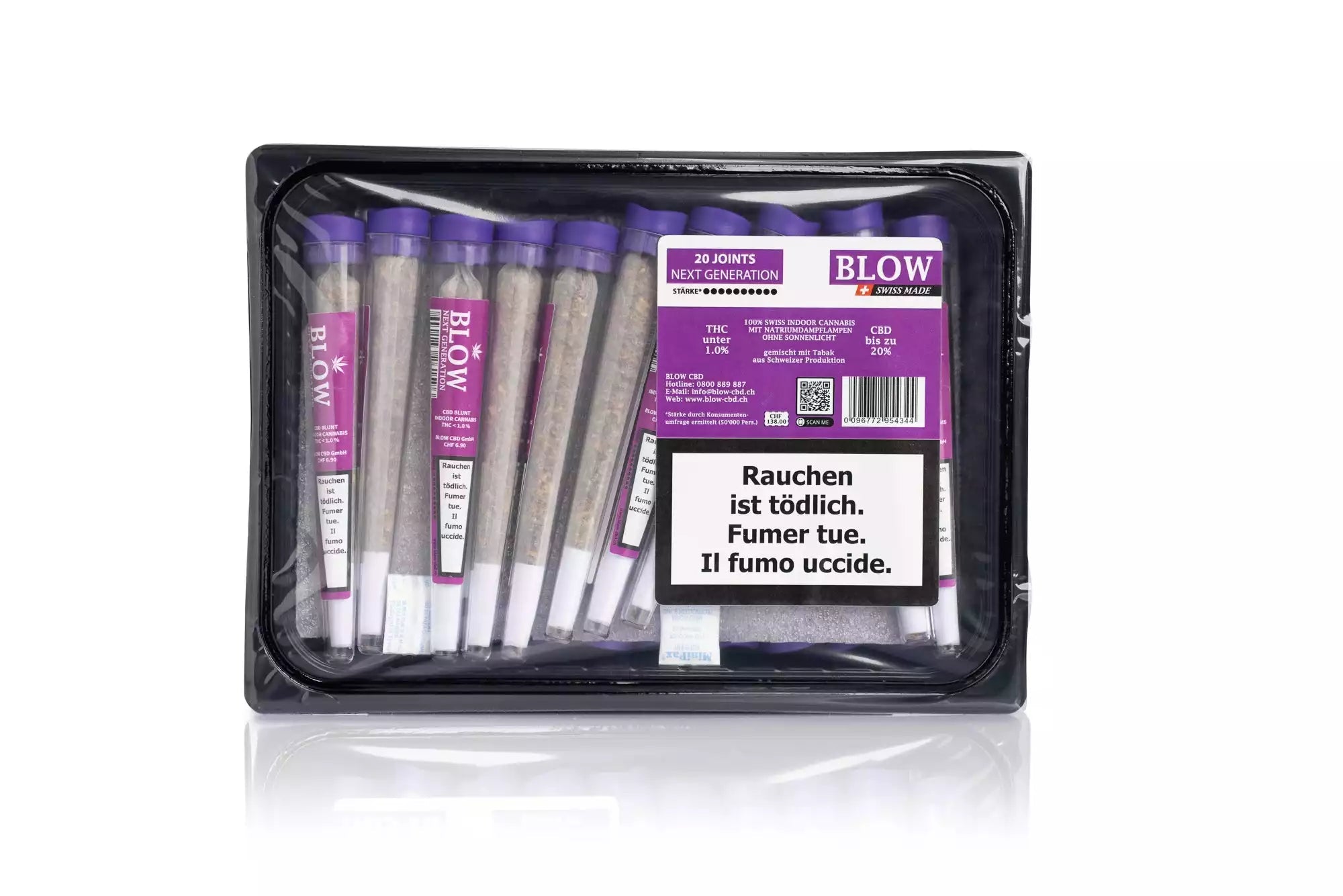 Verpackung des Blow Joint Next Generation Limoncello CBD Joints