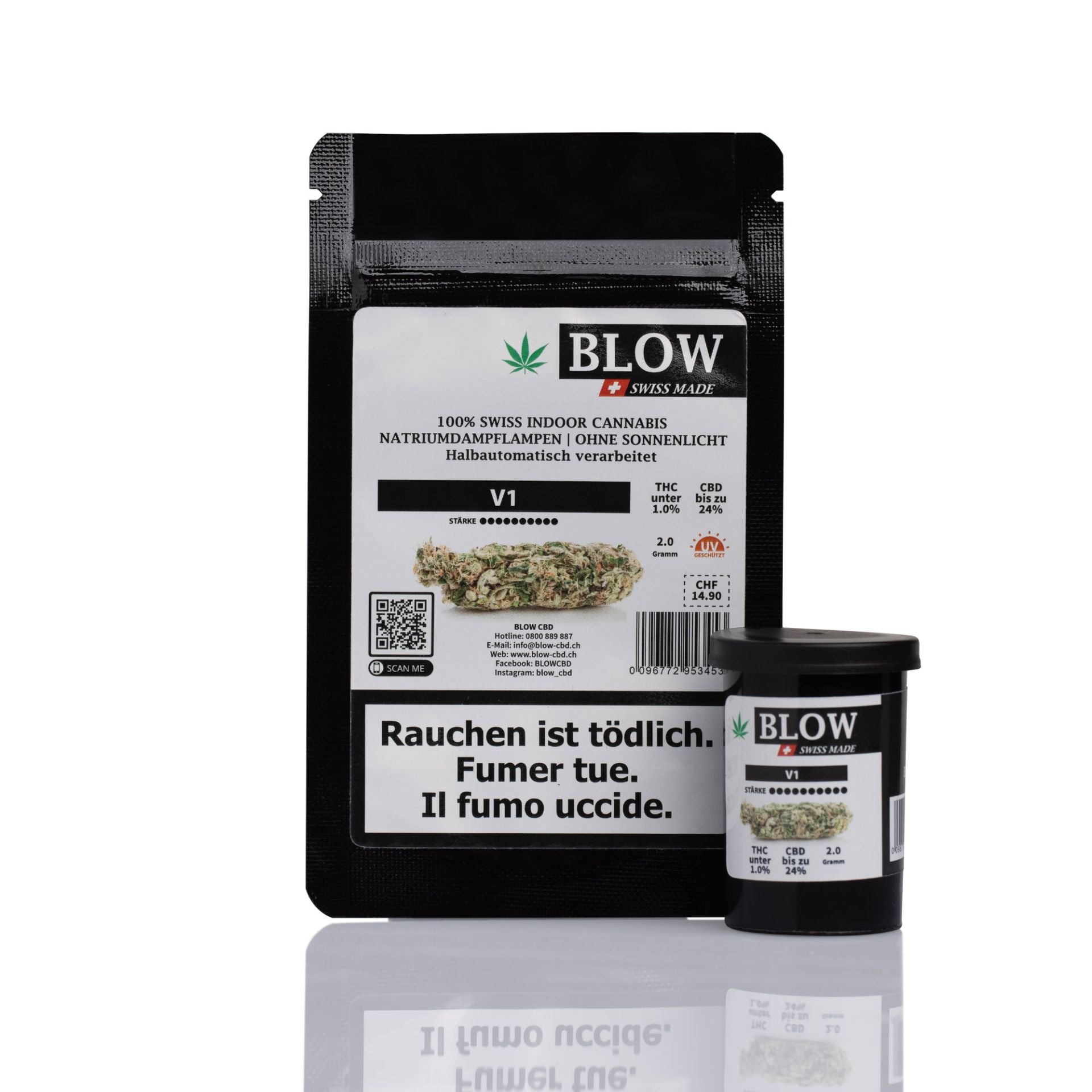 Blow Indoor Black V1 – CBD-Blüten, 2 g