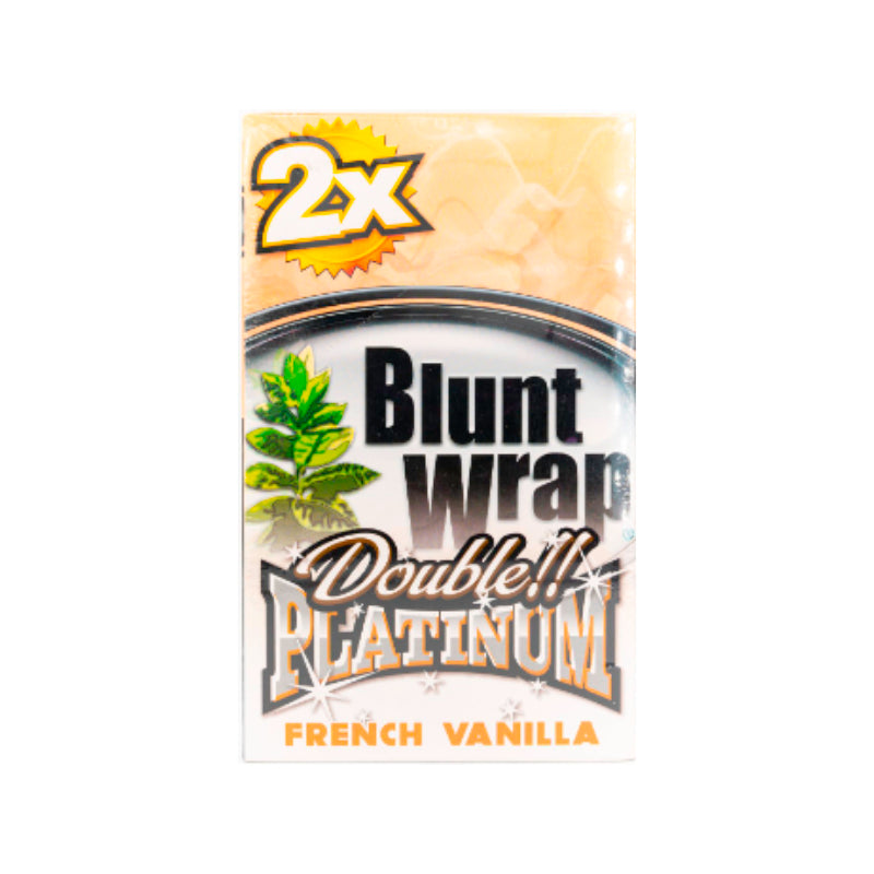 Blunt Wrap Platinum Double French Vanilla, aromatisierte Blunt Wraps