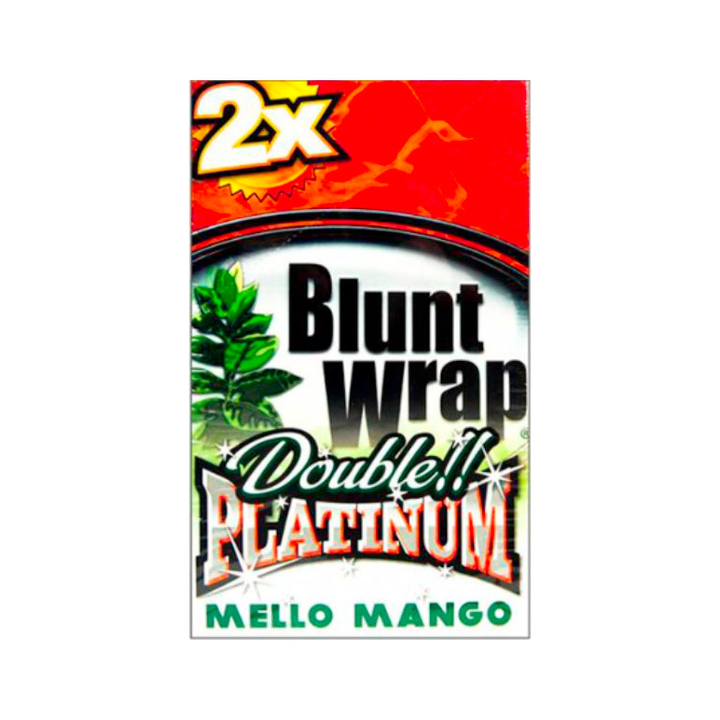 Blunt Wrap Platinum Double Mello Mango, aromatisierte Blunt Wraps