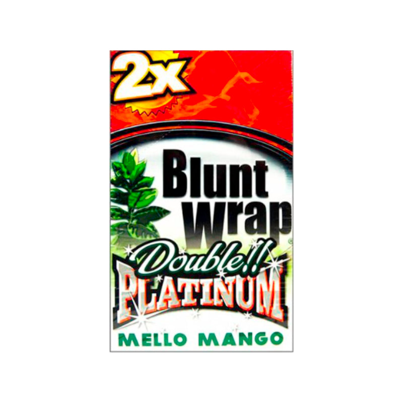 Blunt Wrap Platinum Double Mello Mango, aromatisierte Blunt Wraps