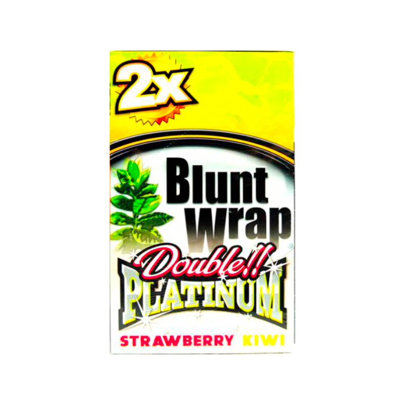 Blunt Wrap Platinum Double Strawberry Kiwi, aromatisierte Blunt Wraps