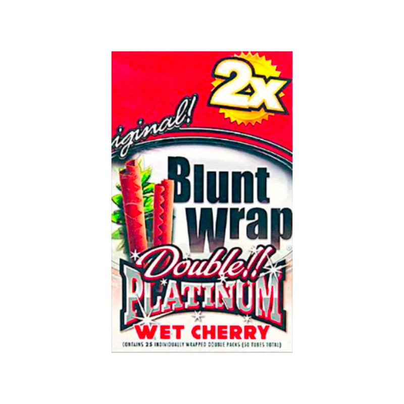 Blunt Wrap Platinum Double Wet Cherry – aromatisierte Blunt Wraps