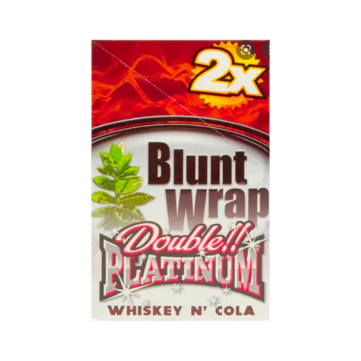 Blunt Wrap Platinum Double Whiskey Cola, aromatisierte Blunt Wraps
