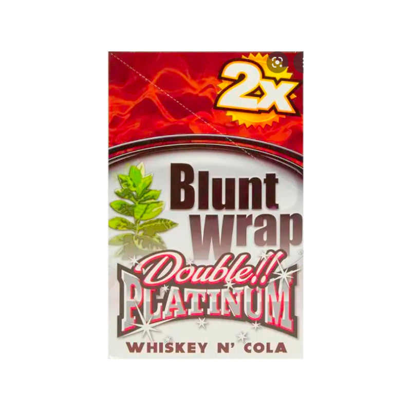 Blunt Wrap Platinum Double Whiskey Cola, aromatisierte Blunt Wraps
