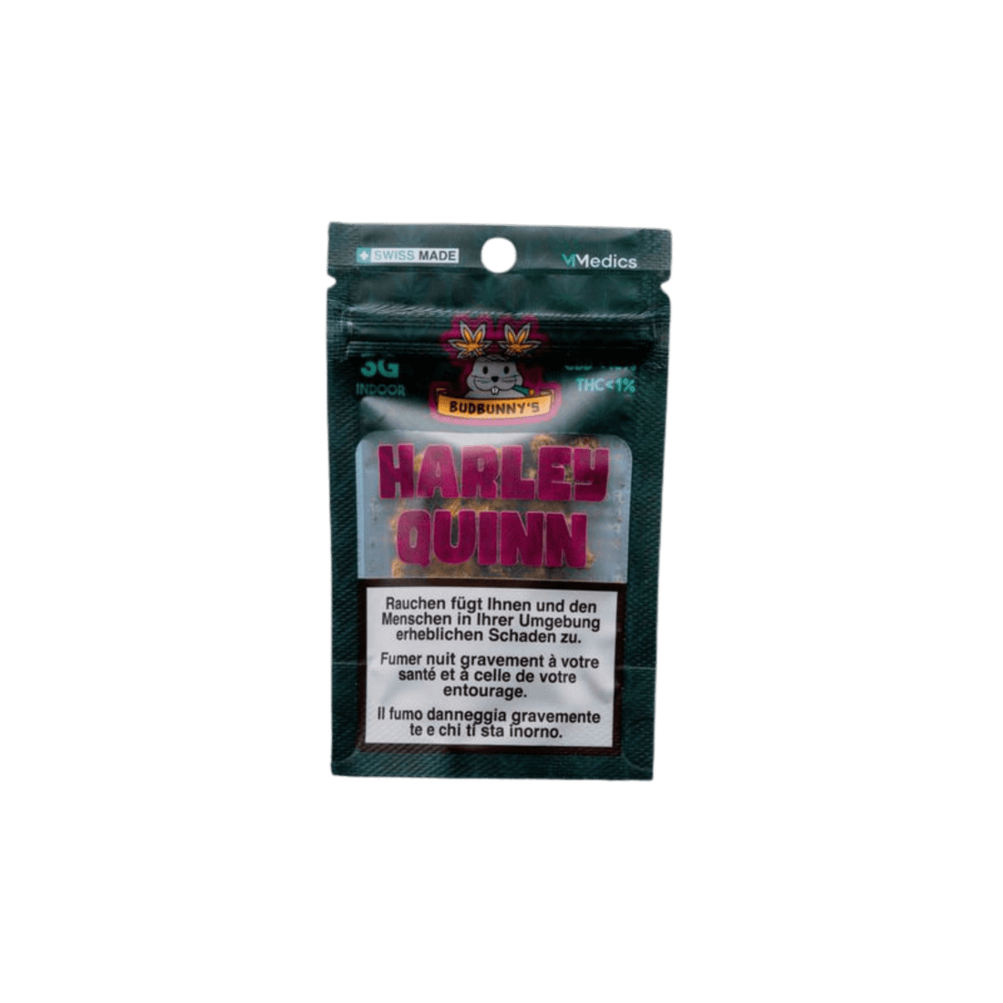 BudBunny Harley Quinn Indoor CBD Blüten 3g Packung