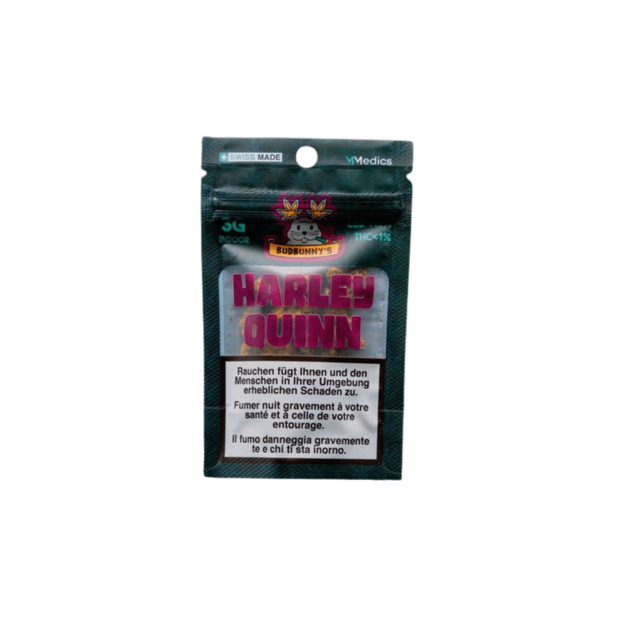 BudBunny Harley Quinn Indoor CBD Blüten 3g Packung