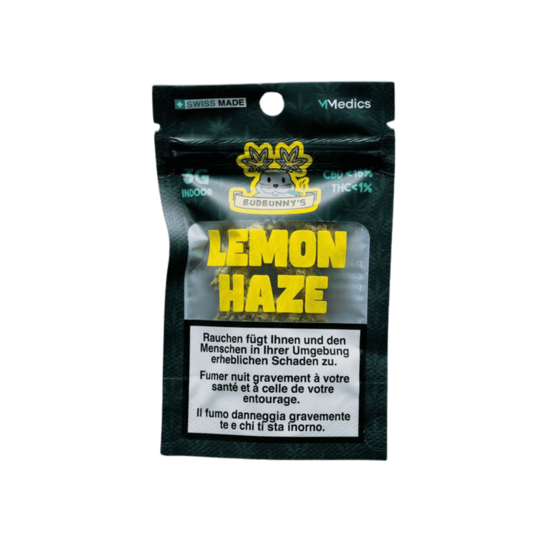 BudBunny - Lemon Haze - Indoor CBD Blüten - 3g kaufen bei rauchwerk.ch