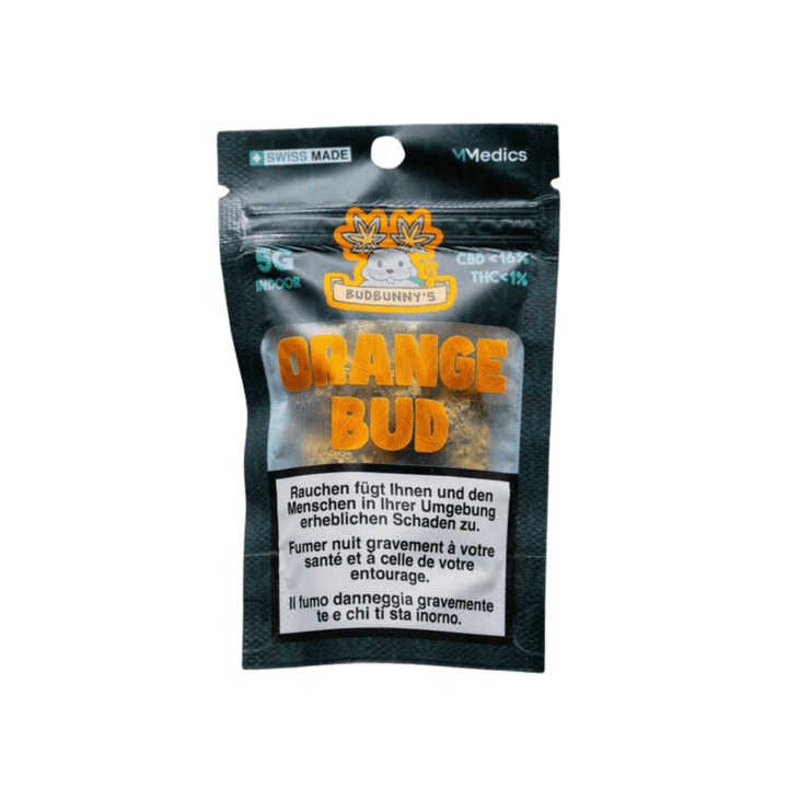 BudBunny Orange Bud Indoor CBD Blüten 3g Packung