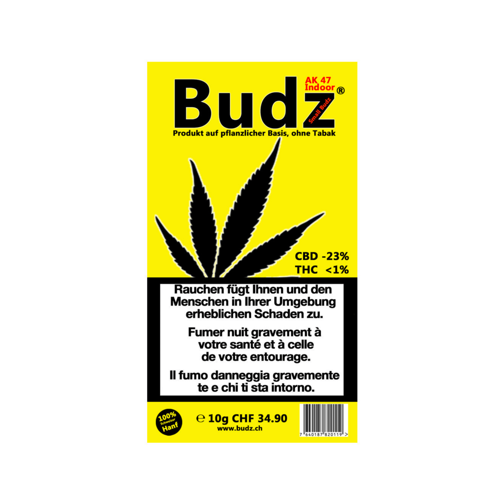 Budz AK-47 Indoor CBD Small Buds 10g Packung