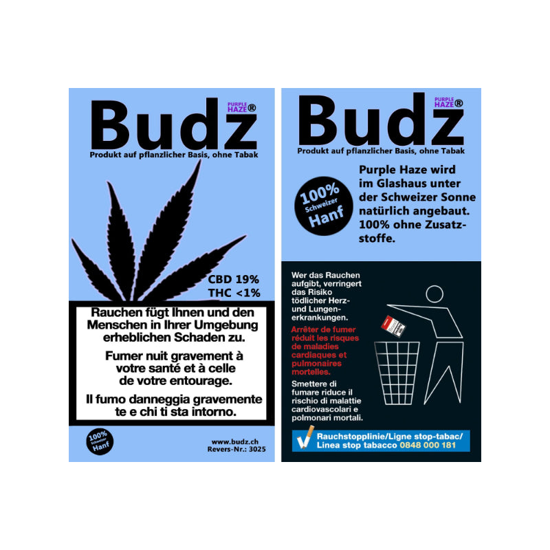 Budz Purple Haze CBD-Blüten, 1,5 g