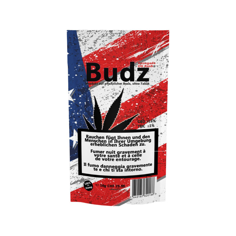 Budz Renegade OG Kush – CBD-Blüten, 10 g