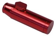Bullet aus Aluminium in Rot – Dosierspender für Schnupftabak