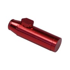 Bullet aus Aluminium in Rot – Dosierspender für Schnupftabak