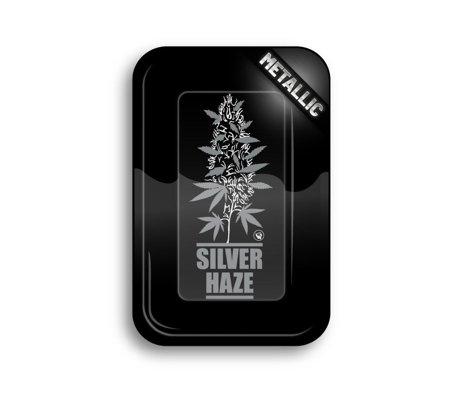 FireFlow Rolling Tray M «Silver Haze» 27.5 × 17.5 cm (4 Stk.)