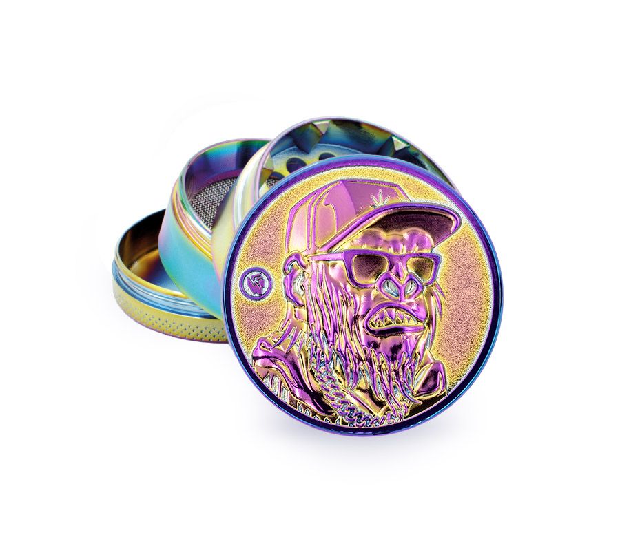 FireFlow Metall-Grinder «Monkey» Icy 5 cm 4-teilig (4 Stk.)