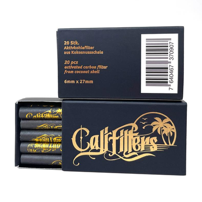 Cali Filters Aktivkohlefilter 6 mm 20 Stück Detailansicht