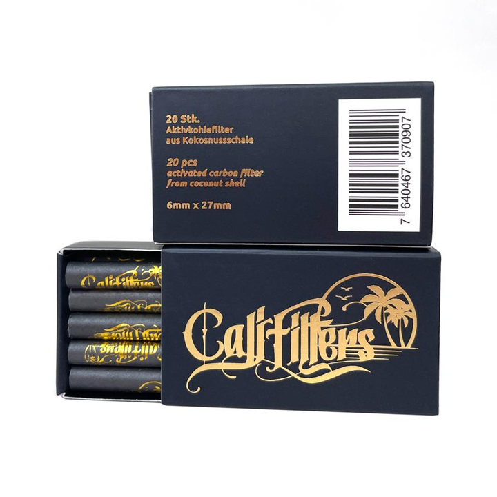 Cali Filters Aktivkohlefilter 6 mm 20 Stück Detailansicht