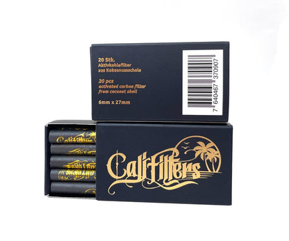 Cali Filters Aktivkohlefilter 6 mm 20 Stück Detailansicht