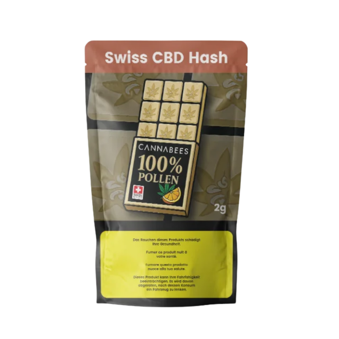 Cannabees 100% Pollen Indoor CBD Hash 2g Packung