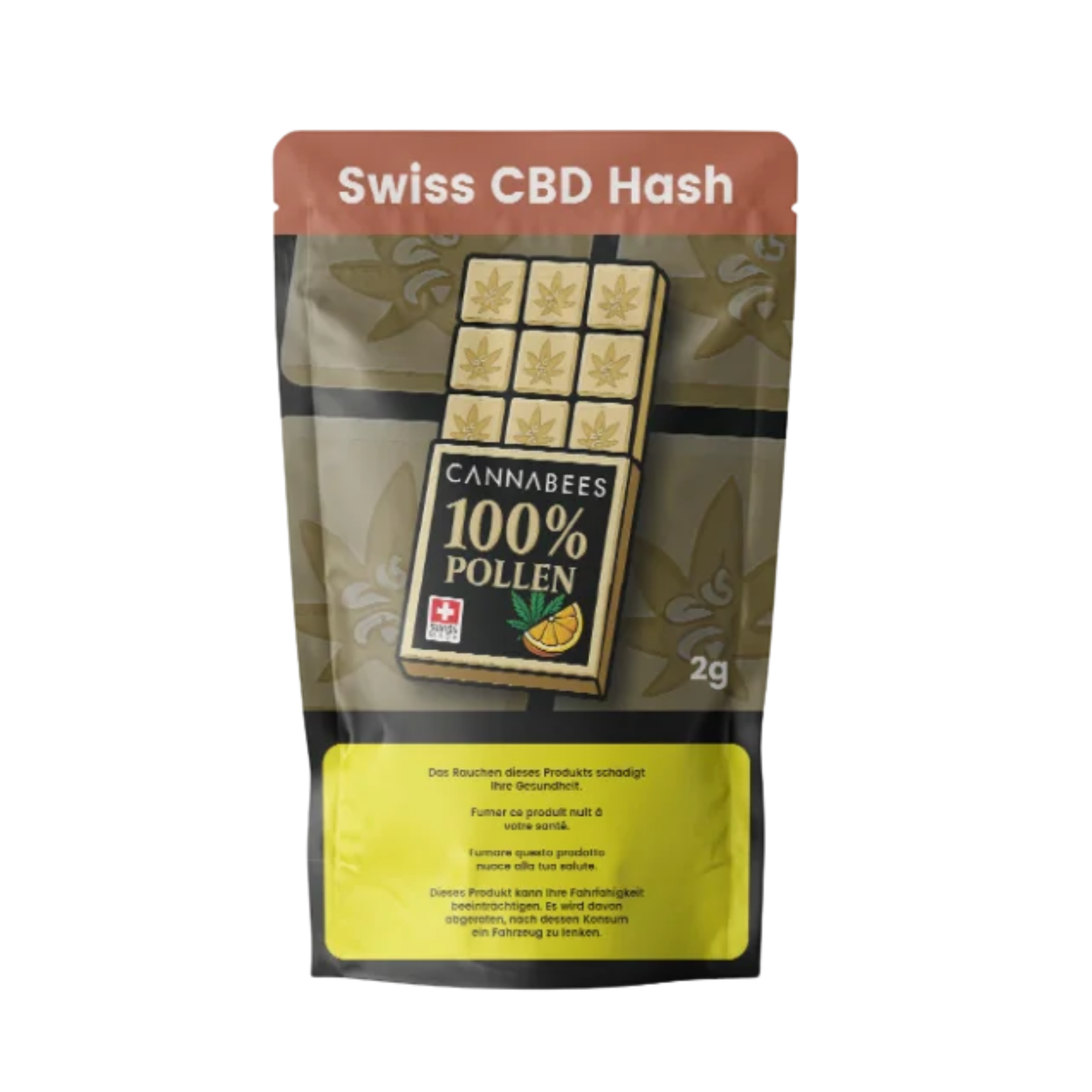 Cannabees 100% Pollen Indoor CBD Hash 2g Packung