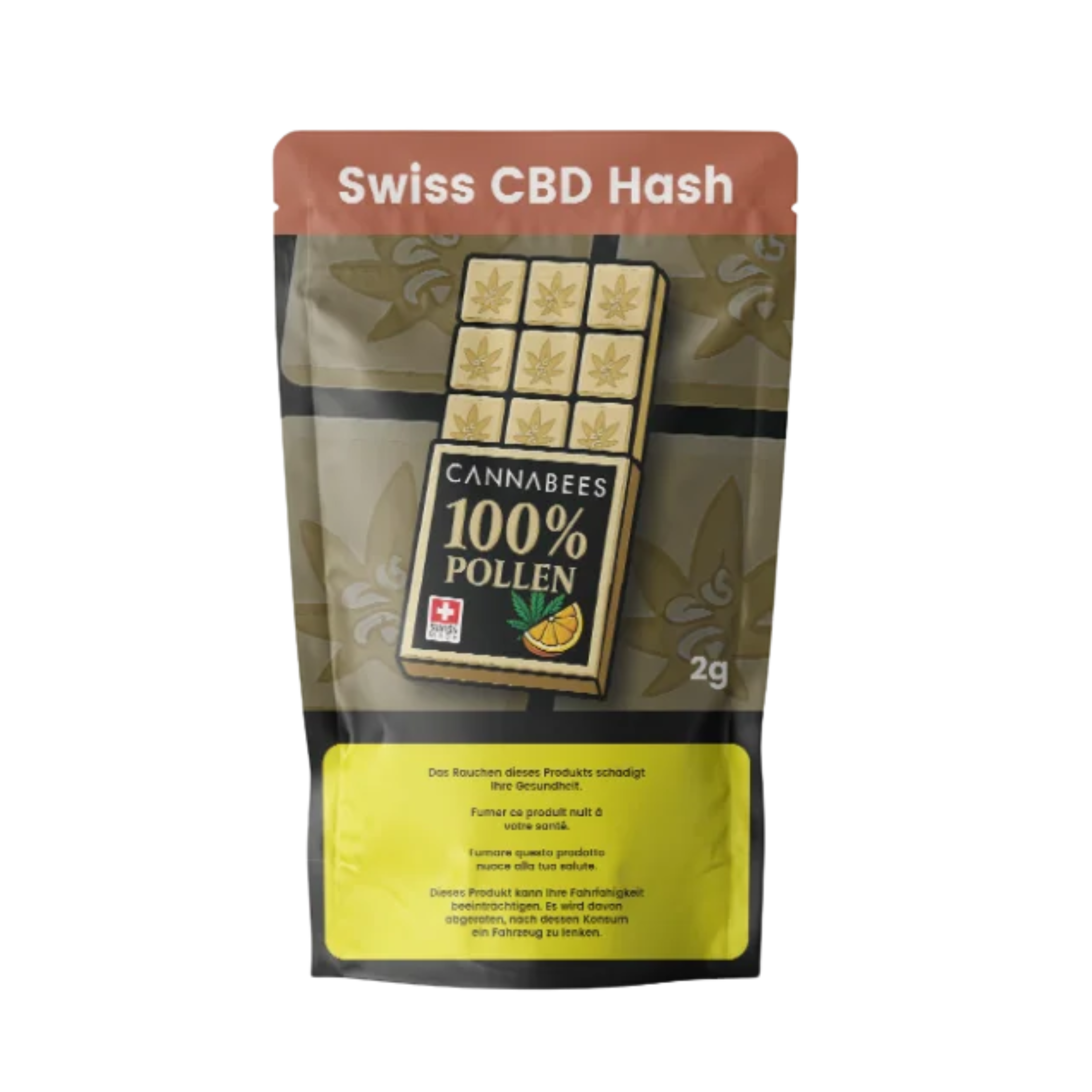 Cannabees 100% Pollen Indoor CBD Hash 2g Packung