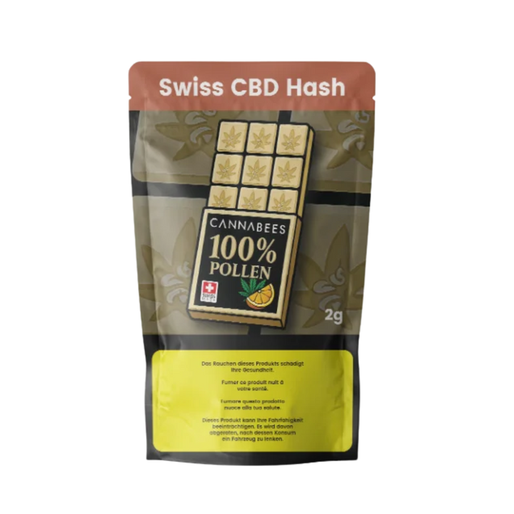 Cannabees 100% Pollen Indoor CBD Hash 2g Packung
