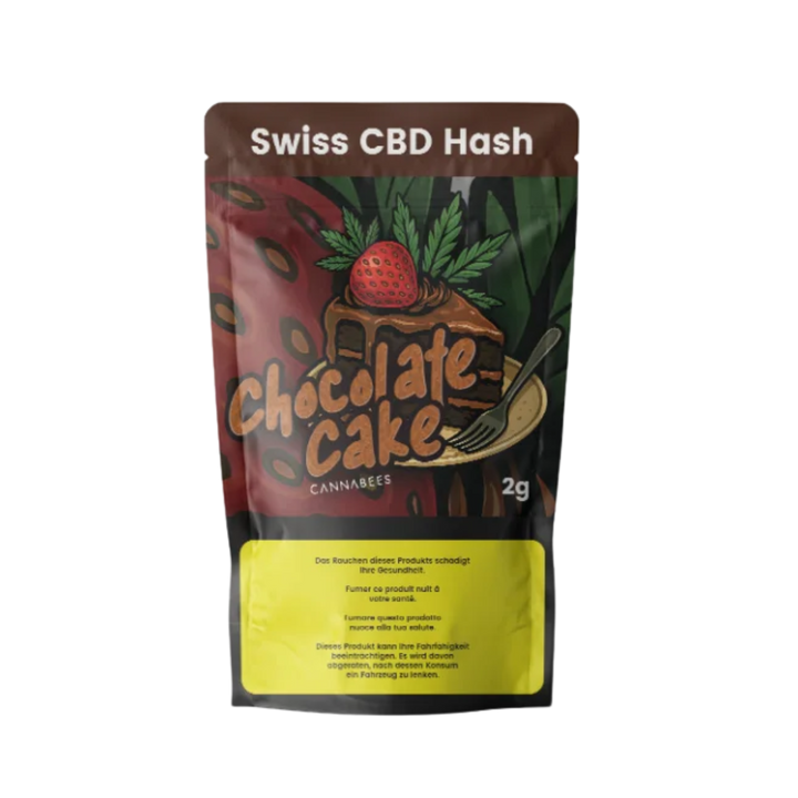 Cannabees Chocolate Cake Indoor CBD Hash 2g Packung