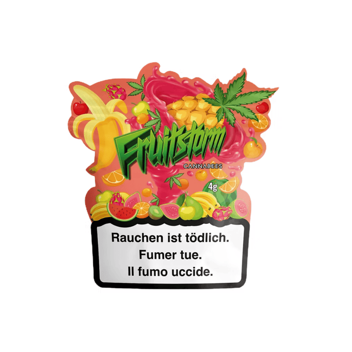 Cannabees Fruitstorm Indoor CBD Blüten 4g Packung