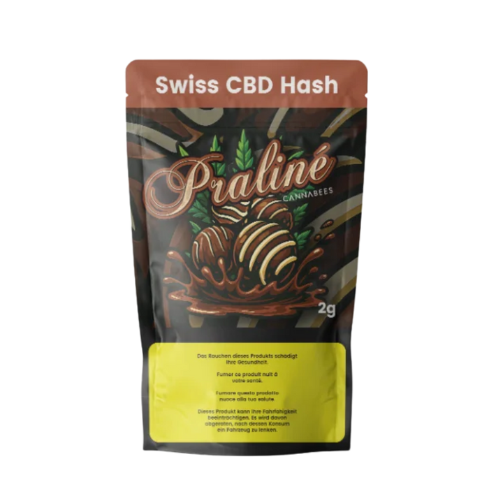 Cannabees Praliné Indoor CBD Hash 2g Packung