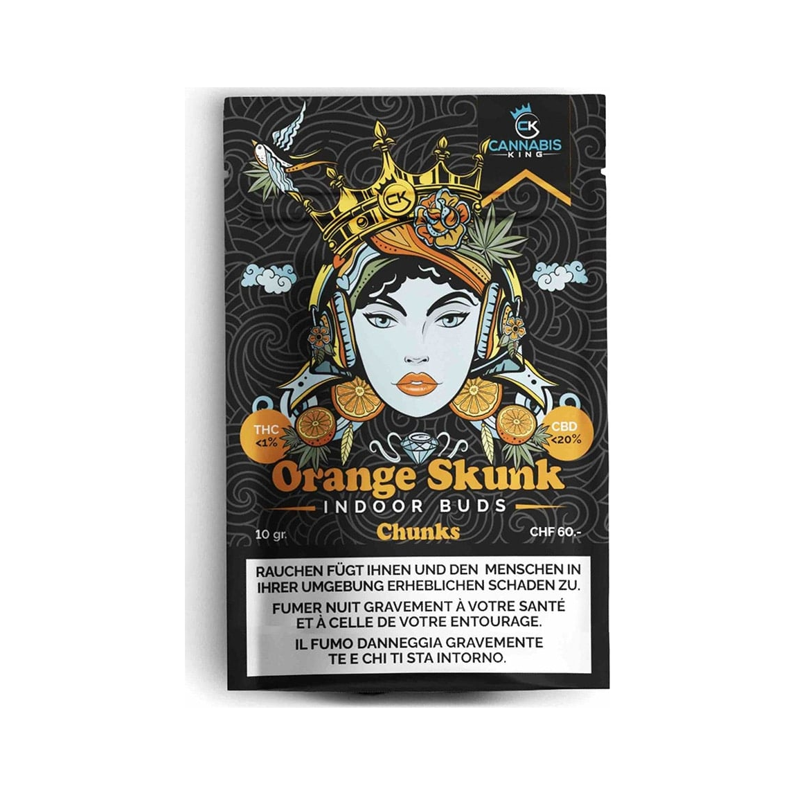 Cannabis King Orange Skunk Chunks – CBD-Blüten, 10 g