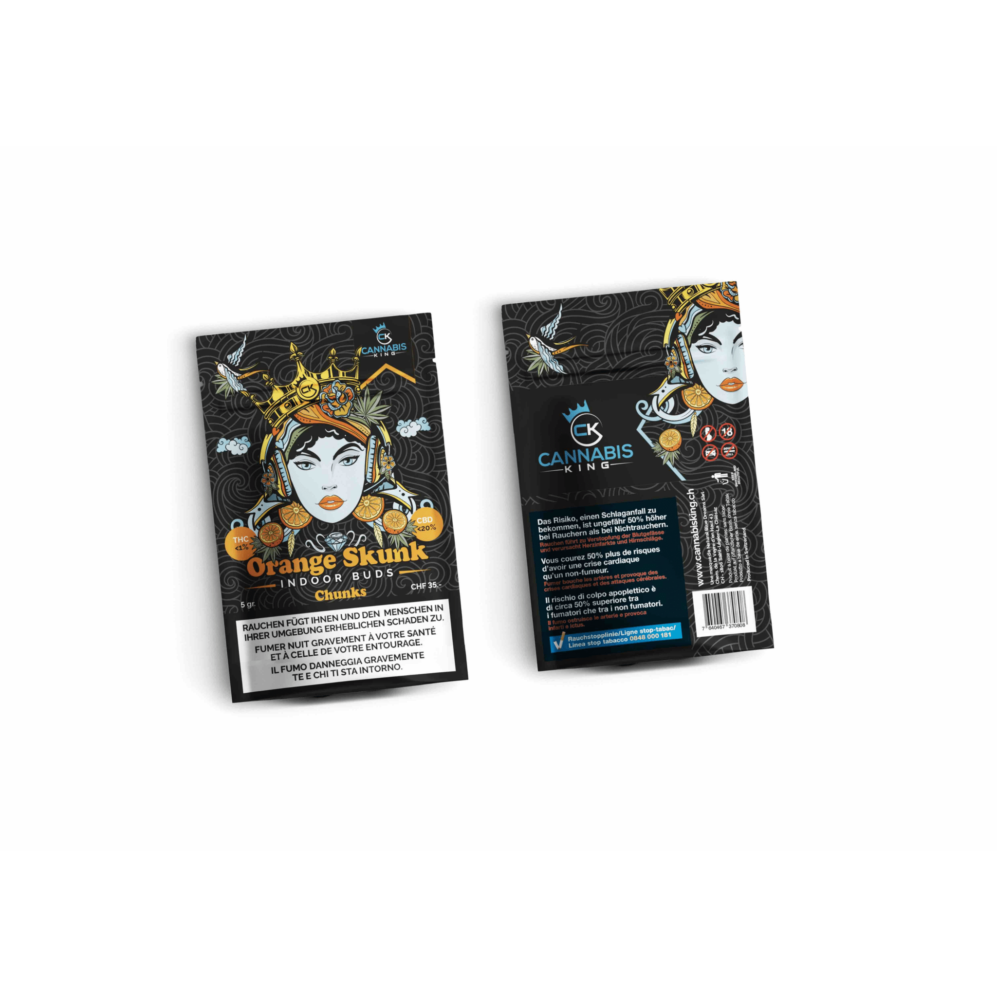 Cannabis King - Orange Skunk Indoor CBD Chunks - 5g kaufen bei rauchwerk.ch