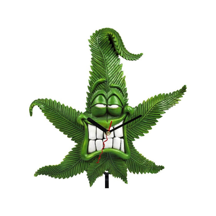 Cannabuds Pendeluhr für die Wand