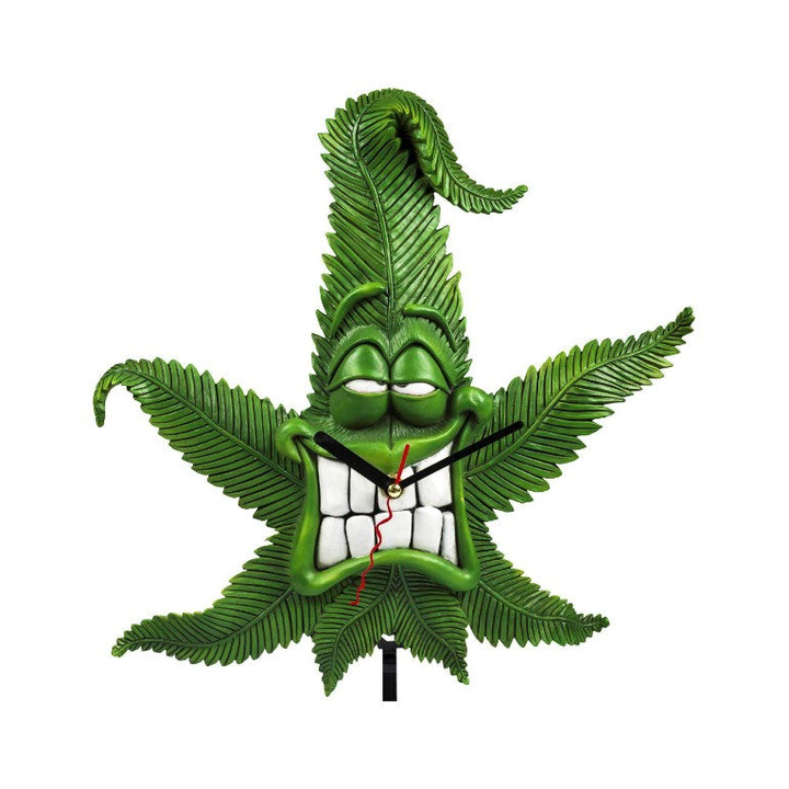 Cannabuds Pendeluhr für die Wand