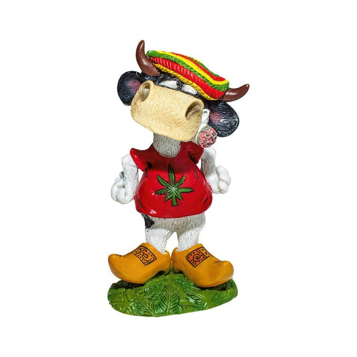Cannabuds Rasta Cow with Joint Dekofigur