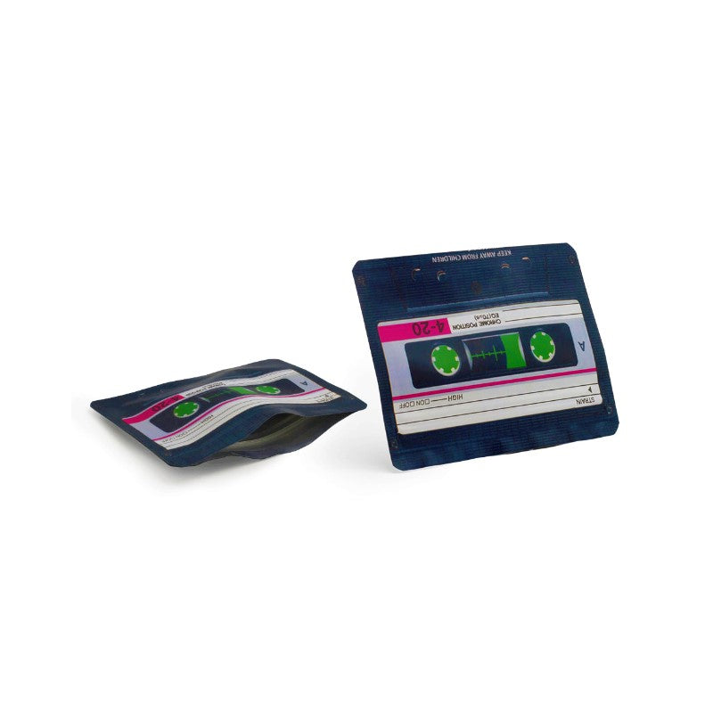 Cassette Bag im Kassetten-Design – Aufbewahrungsbeutel, 10.2 x 7.6 cm