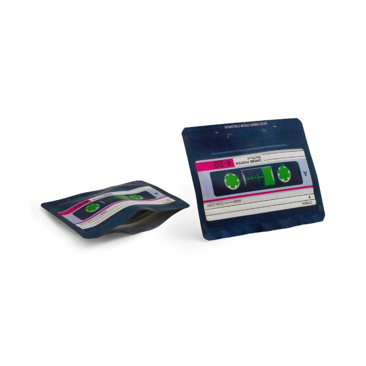 Cassette Bag im Kassetten-Design – Aufbewahrungsbeutel, 10.2 x 7.6 cm