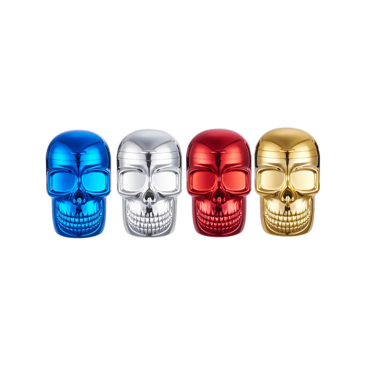 Metallic Skull Autoaschenbecher mit LED in vier Farben