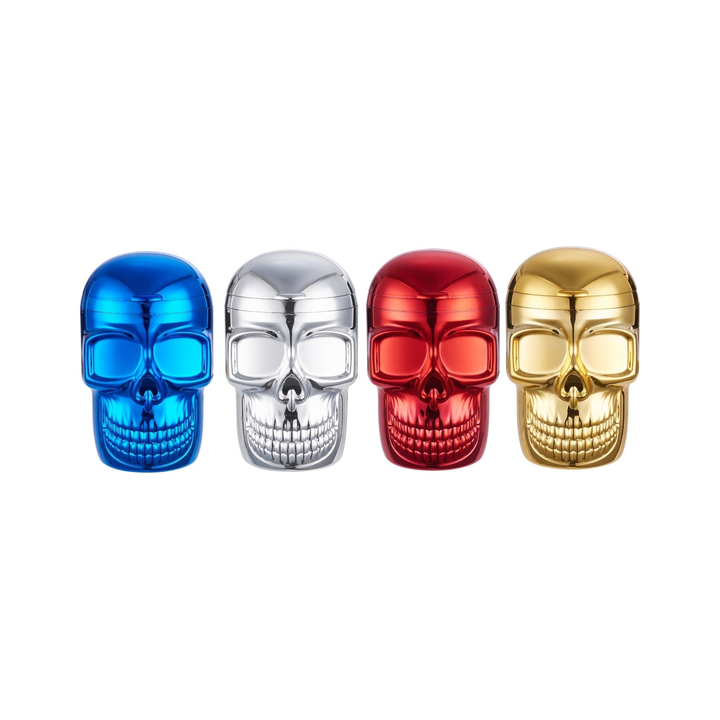 Metallic Skull Autoaschenbecher mit LED in vier Farben