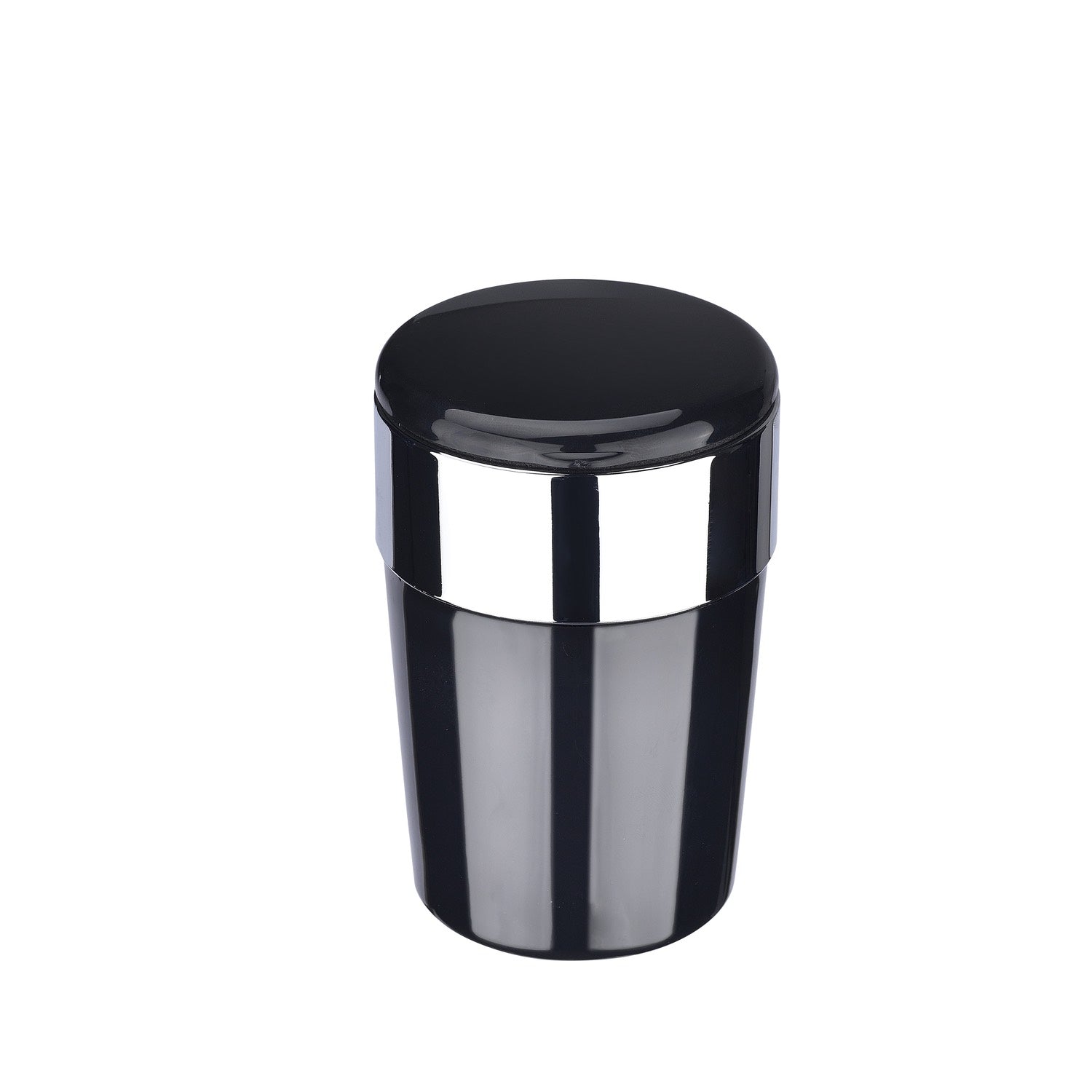 Champ Autoaschenbecher mit LED-Beleuchtung in Schwarz, Metallic