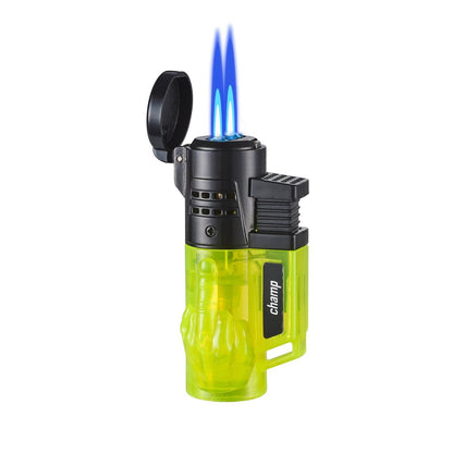 Champ Fuck You Feuerzeug mit 2 blauen Flammen Einzelansicht 3