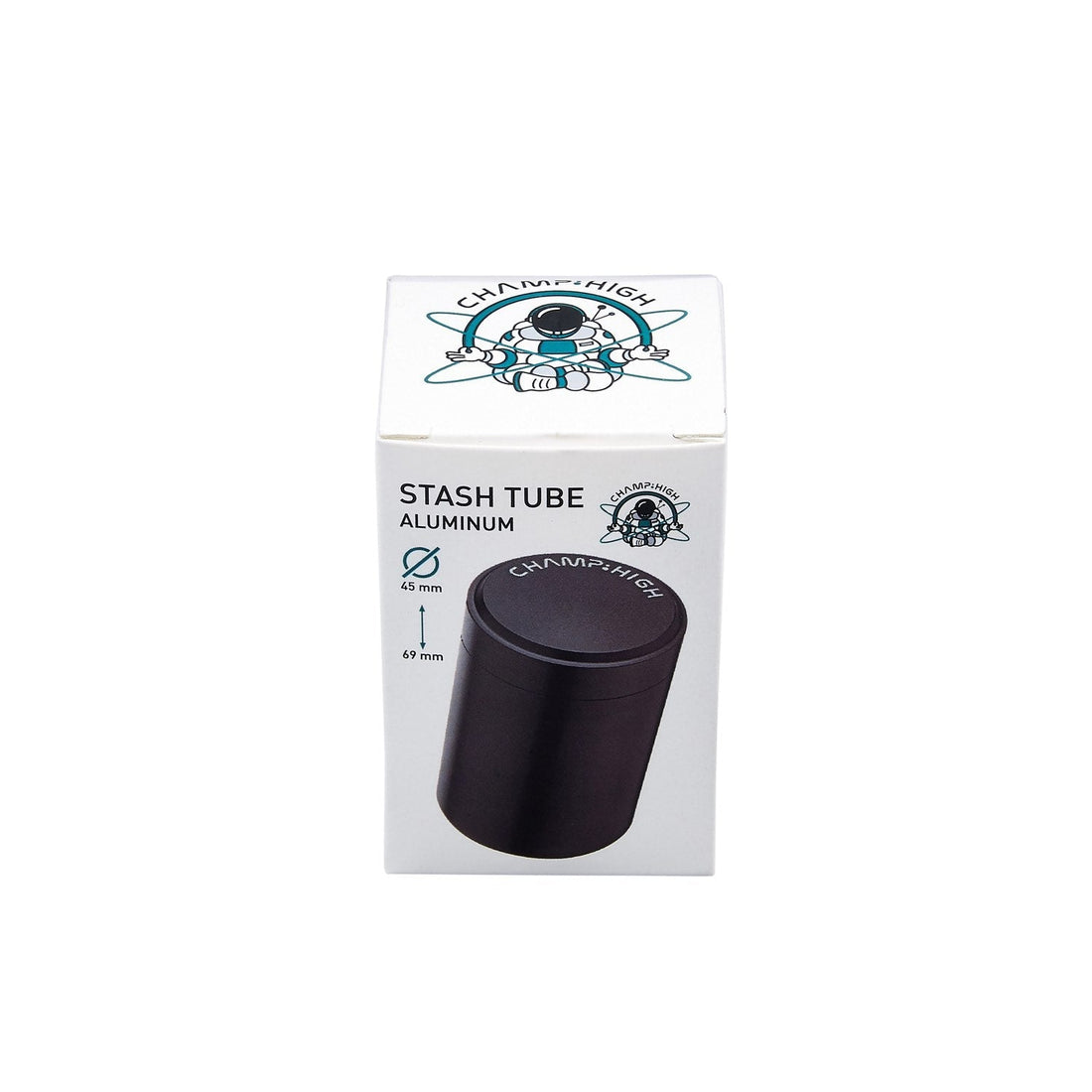Champ High - Alu Stash Tube - Black - 45x69mm - 1 Stück kaufen bei rauchwerk.ch